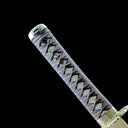 Wakizashi – Handmade Japanese Wakizashi Sword – Damascus Pattern Steel Blade – Black Saya