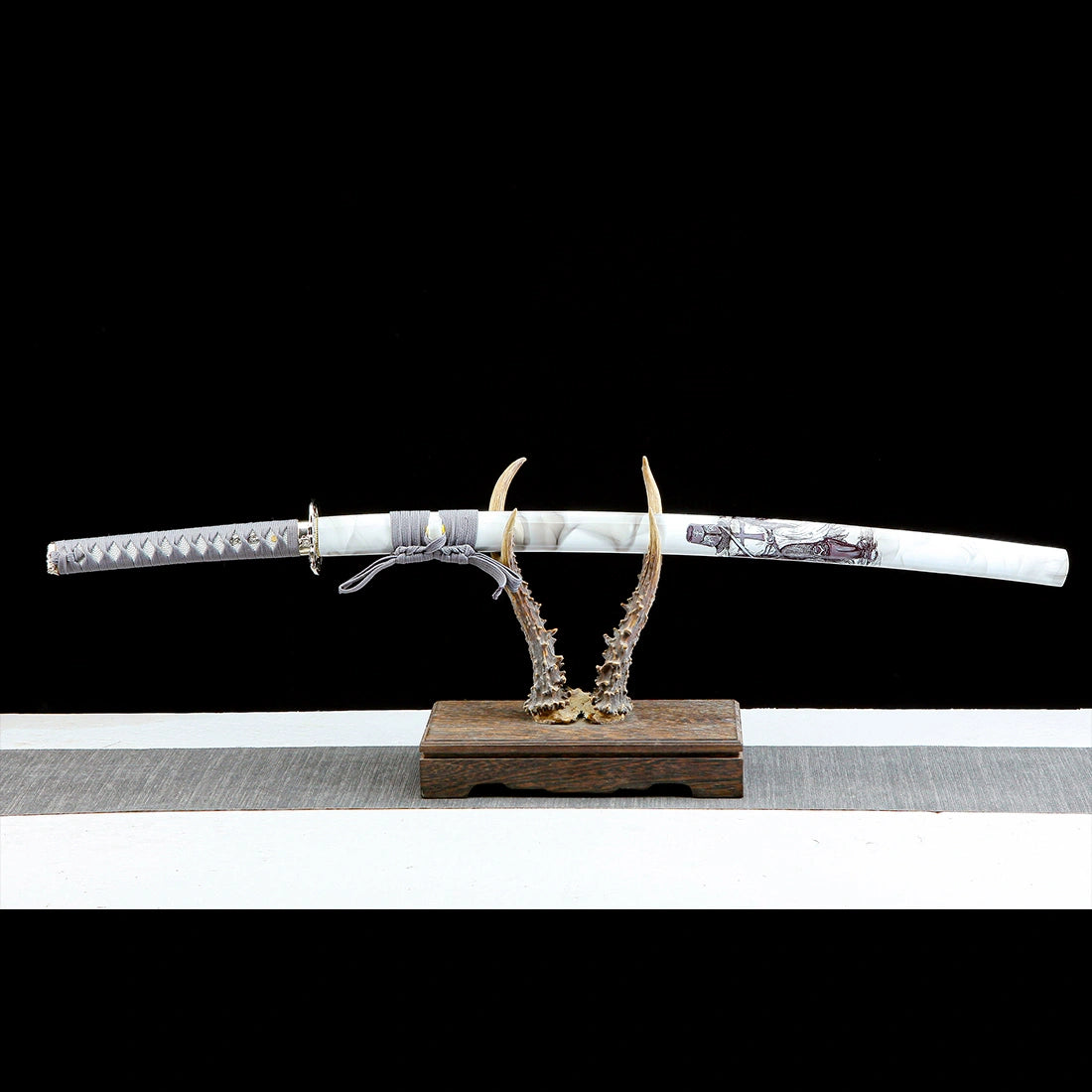 White Katana – High performance Real Japanese Katana Sword – 1065 Carbon Steel Blade