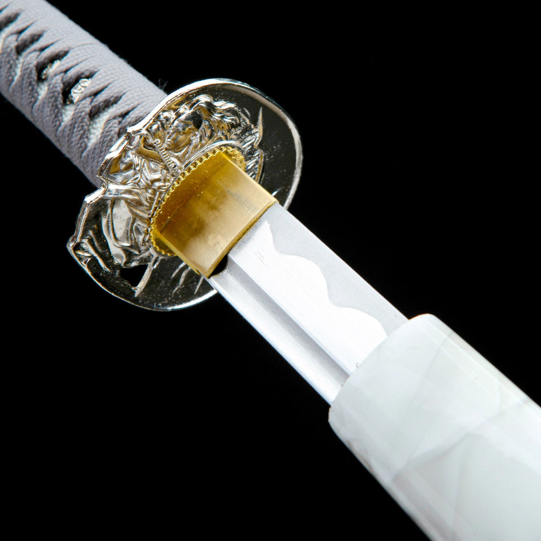 White Katana – High performance Real Japanese Katana Sword – 1065 Carbon Steel Blade