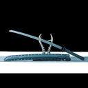 Full Pioneer Tactical Katana with titanium-coated blade and riveted G10 handle